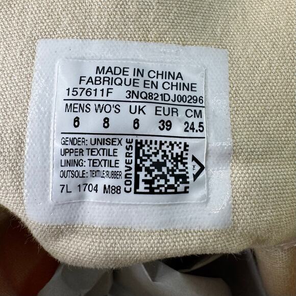 Converse Chuck Taylor All Star High Top Reddish Pink Sneakers Men's 6 Women's 8 - Picture 6 of 6